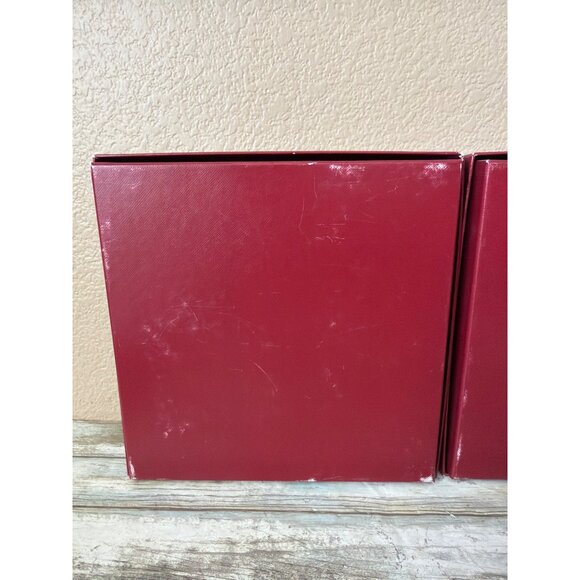 Set of 3 Cartier Red Presentation Jewelry Boxes Gold Logo - Empty - Picture 9 of 16